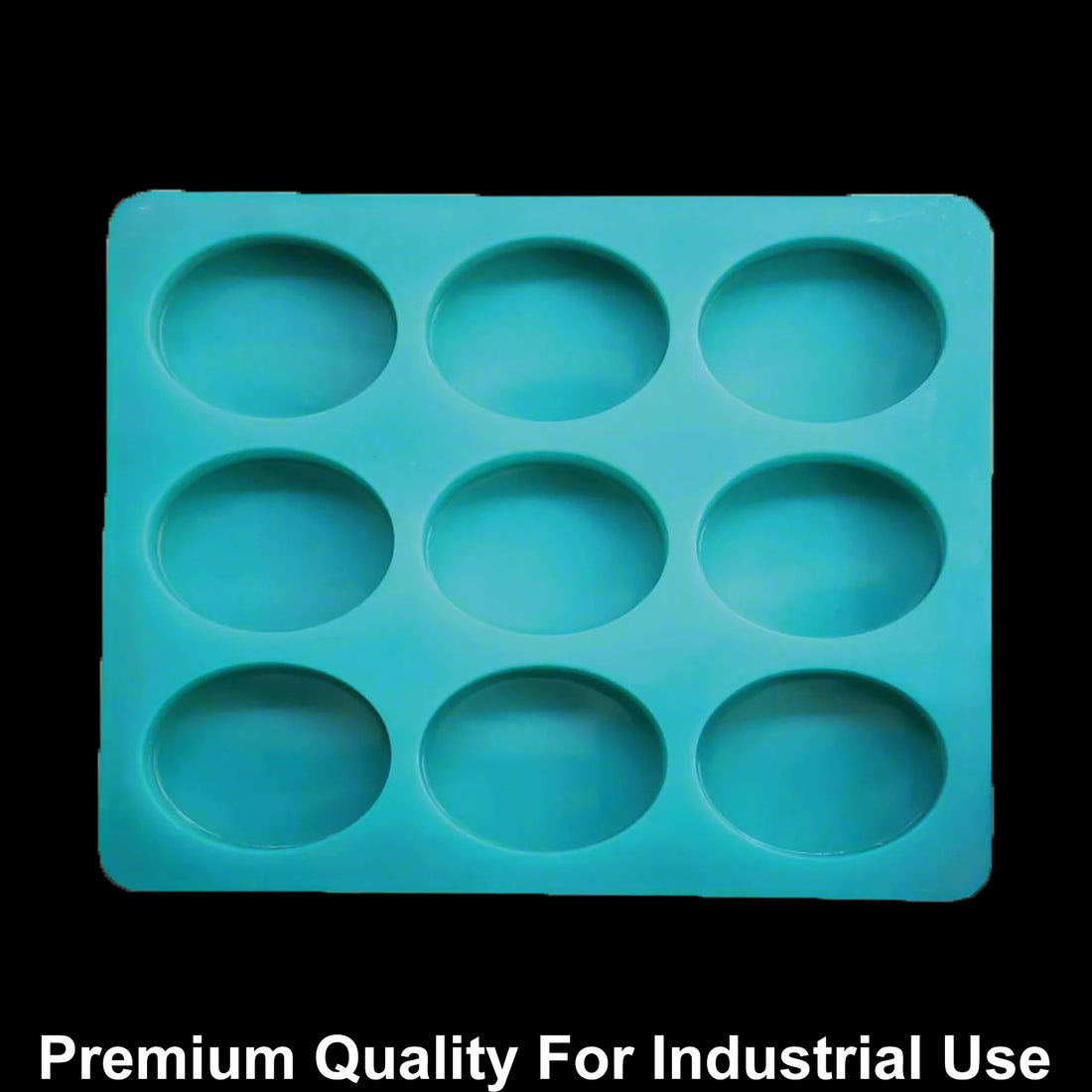 JUST CRAFT IT 9 Cavity Oval 125gms silicon soap mould