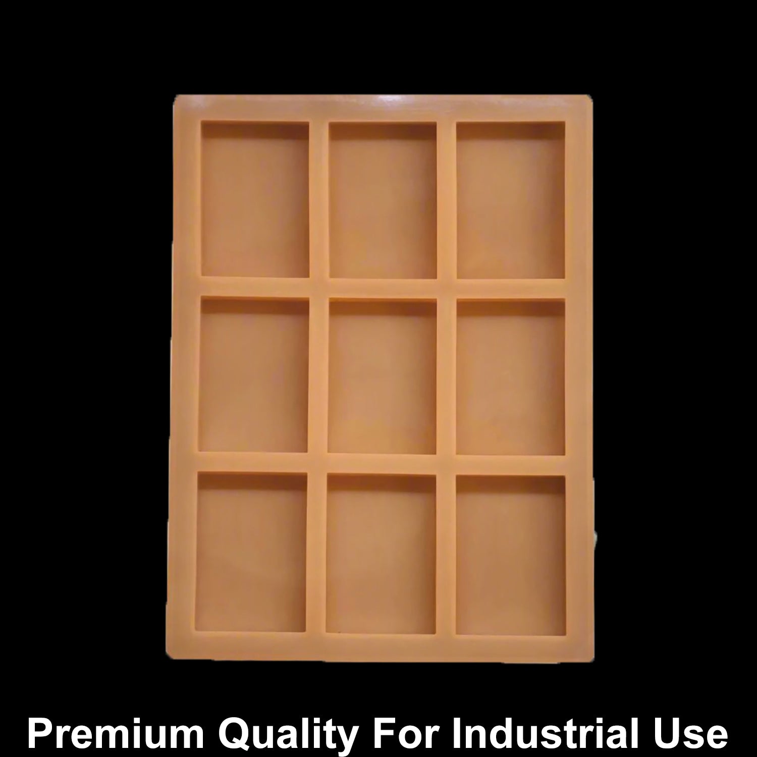 JUST CRAFT IT 9 Cavity Rectangle 70gms silicon soap mould