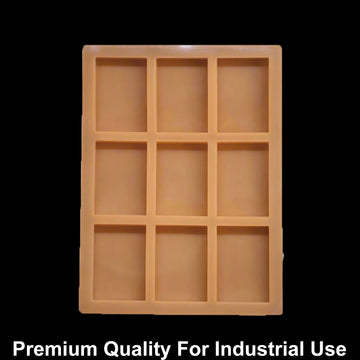 JUST CRAFT IT 9 Cavity Rectangle 70gms silicon soap mould