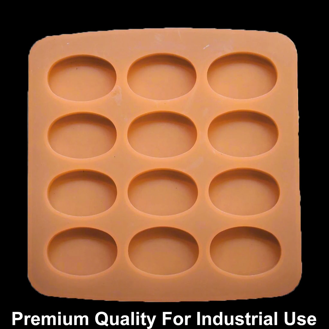 JUST CRAFT IT 12 Cavity Oval 20gms silicon soap mould
