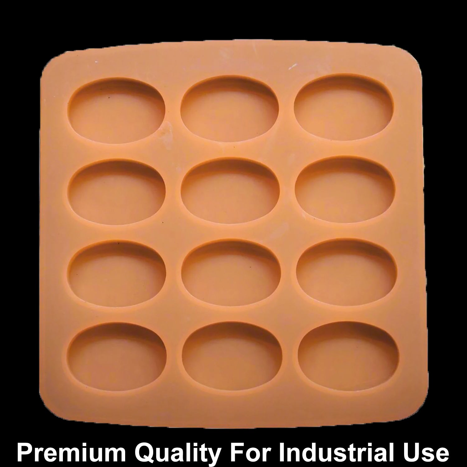 JUST CRAFT IT 12 Cavity Oval 20gms silicon soap mould