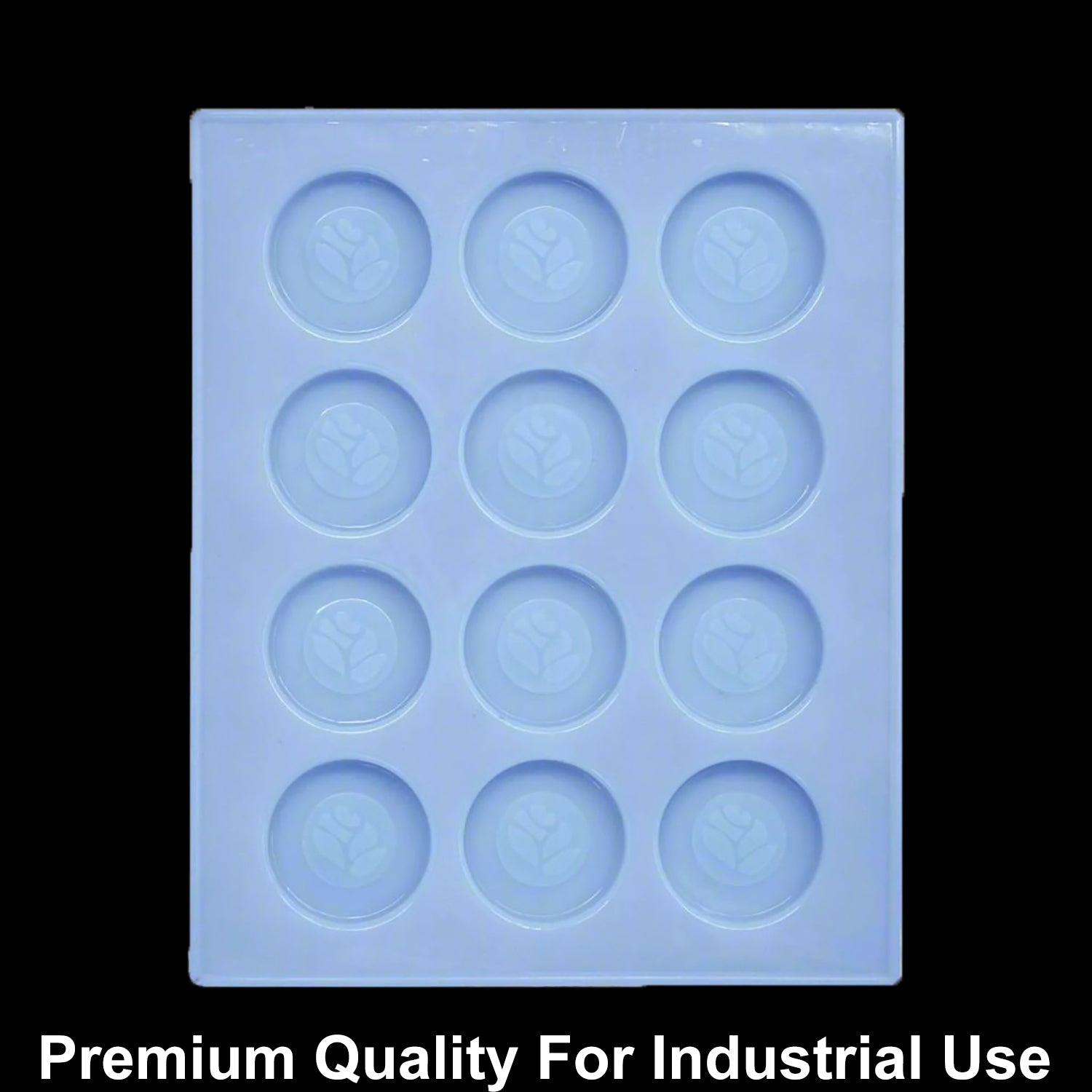 JUST CRAFT IT 12 Cavity Round Designer 15gms silicon soap mould