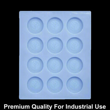 JUST CRAFT IT 12 Cavity Round Designer 15gms silicon soap mould