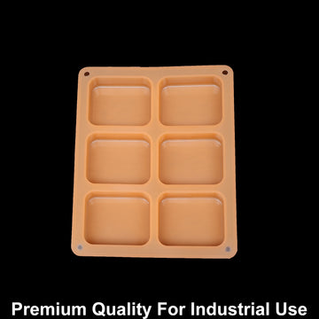 JUST CRAFT IT 6 Cavity Rectangle 100gms silicon soap mould