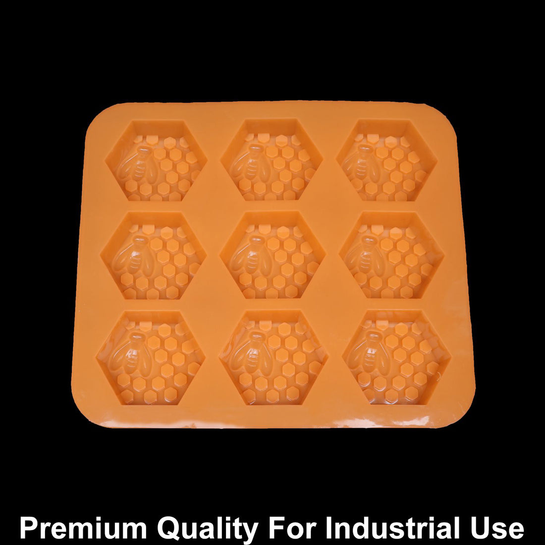 JUST CRAFT IT 9 Cavity Hexagon Honey Bee 70gms silicon soap mould