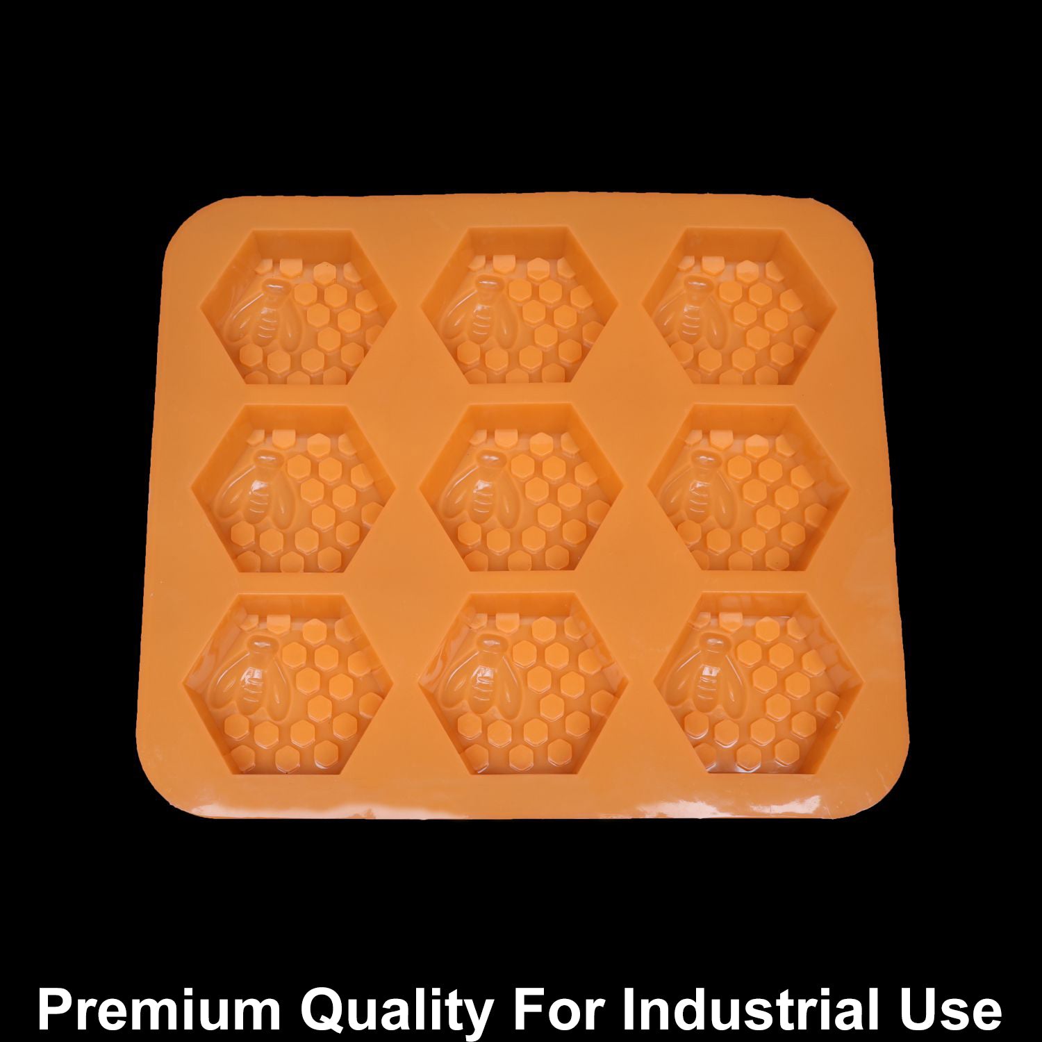 JUST CRAFT IT 9 Cavity Hexagon Honey Bee 70gms silicon soap mould