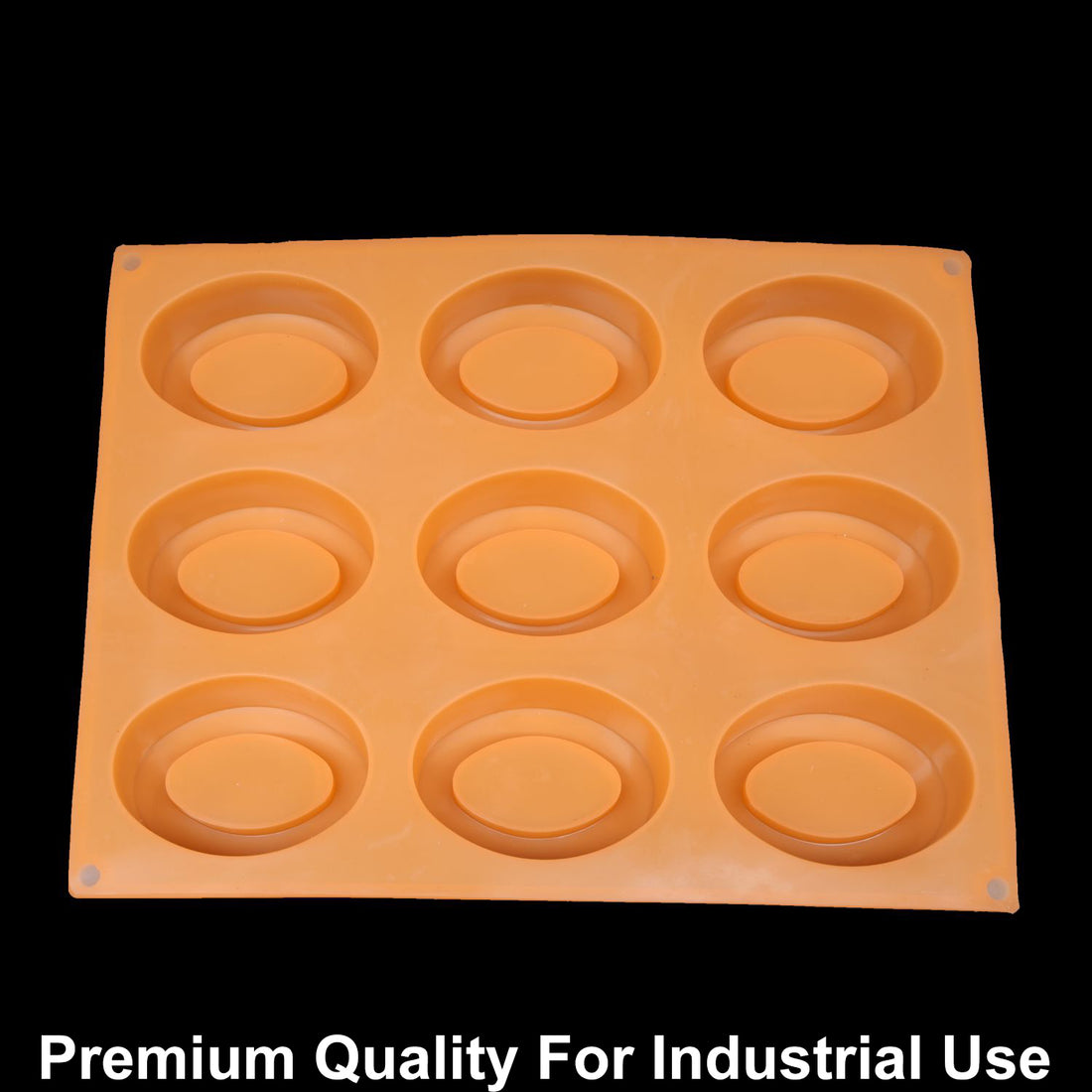 JUST CRAFT IT 9 Cavity Oval Peors Shape 100gms silicon soap mould