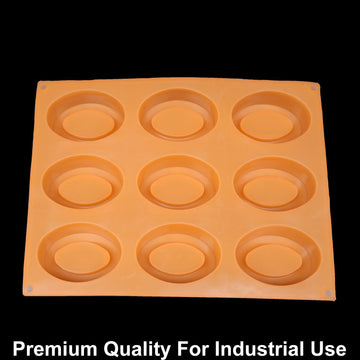 JUST CRAFT IT 9 Cavity Oval Peors Shape 100gms silicon soap mould