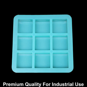 JUST CRAFT IT 9 Cavity Square 75gms silicon soap mould