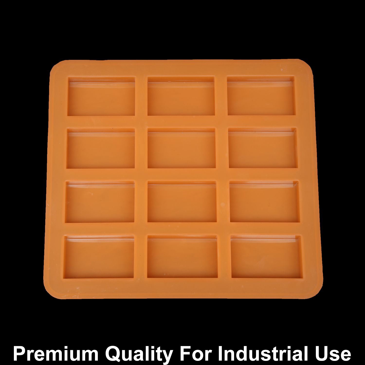 JUST CRAFT IT 12 Cavity Rectangle 25gms silicon soap mould