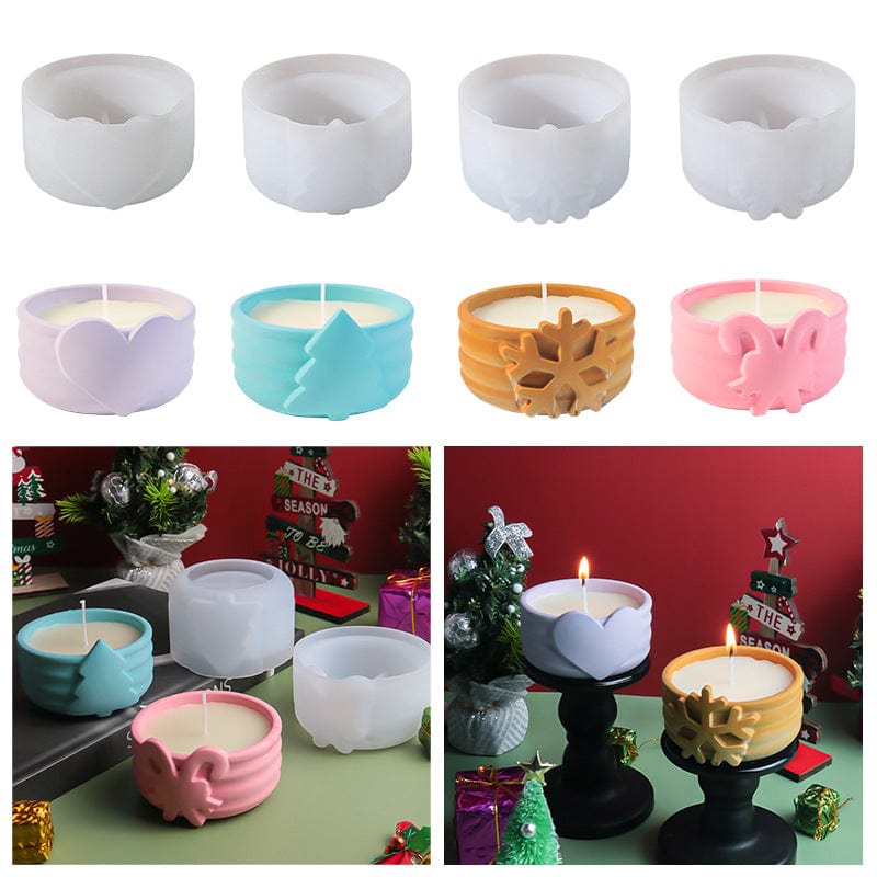 My Store Silicon Mould Christmas Snowflake Storage Box Mould