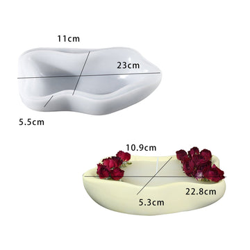 My Store Silicon Mould Irregular Shape Storage Bowl Tray Candle Jar Mould