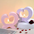 My Store Silicon Mould Heart Shaped T-Light Candle Holder Mould