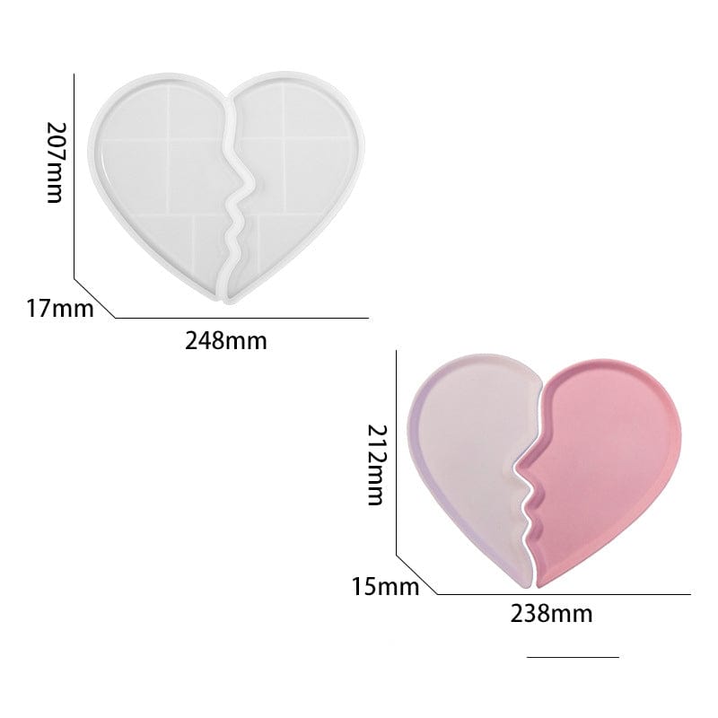 My Store Silicon Mould Heartbreak Jewellery Tray Mould