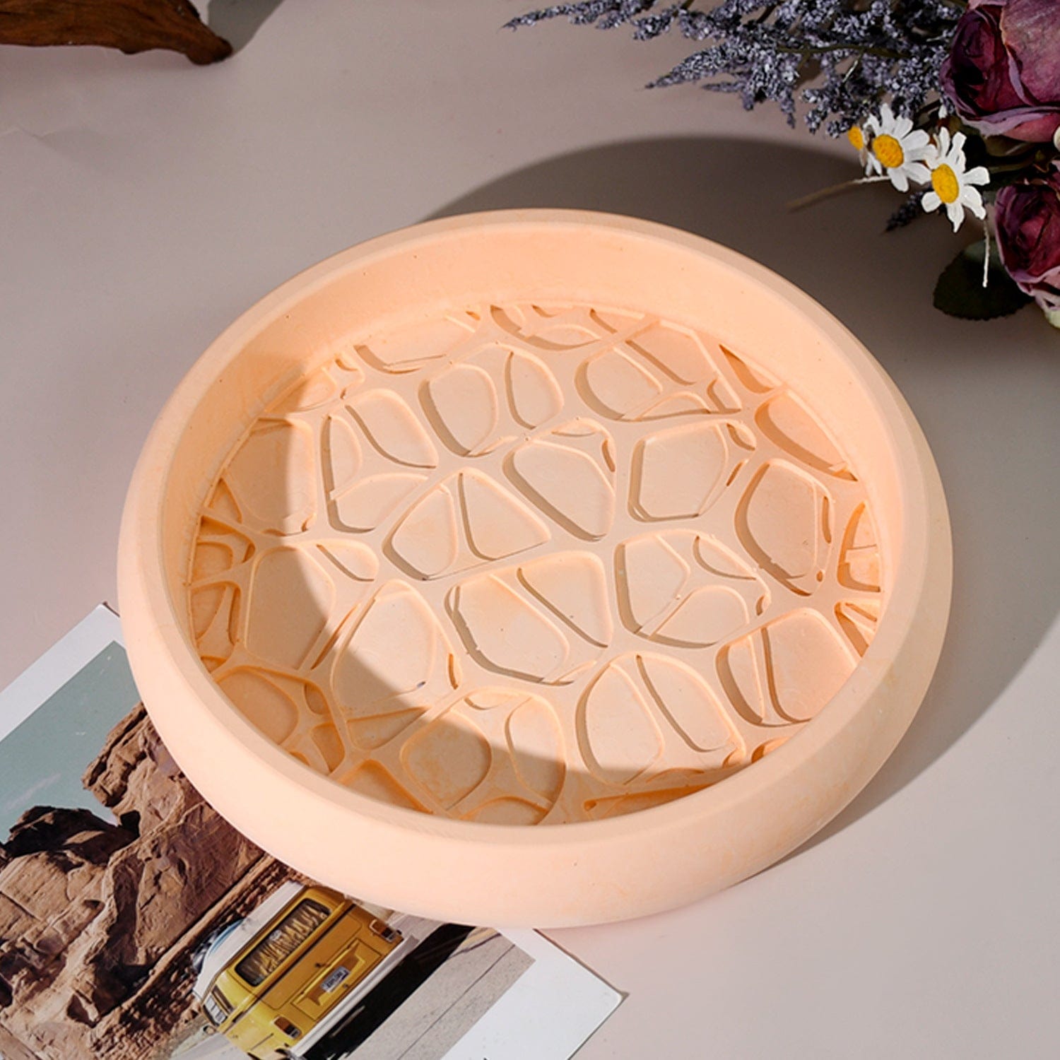 My Store Silicon Mould Water Ripple Plate Mould