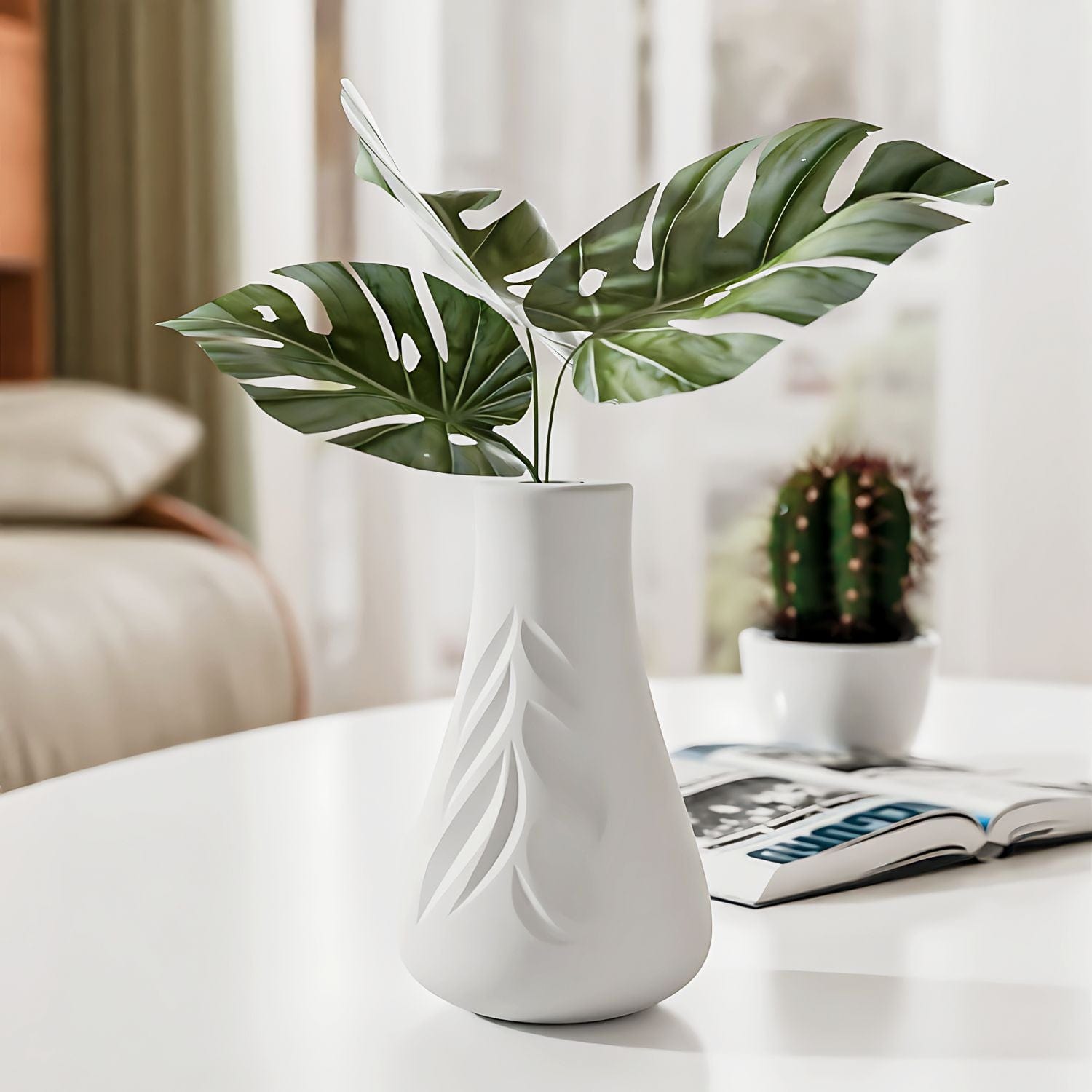 My Store Silicon Mould Leaf Vase Mould