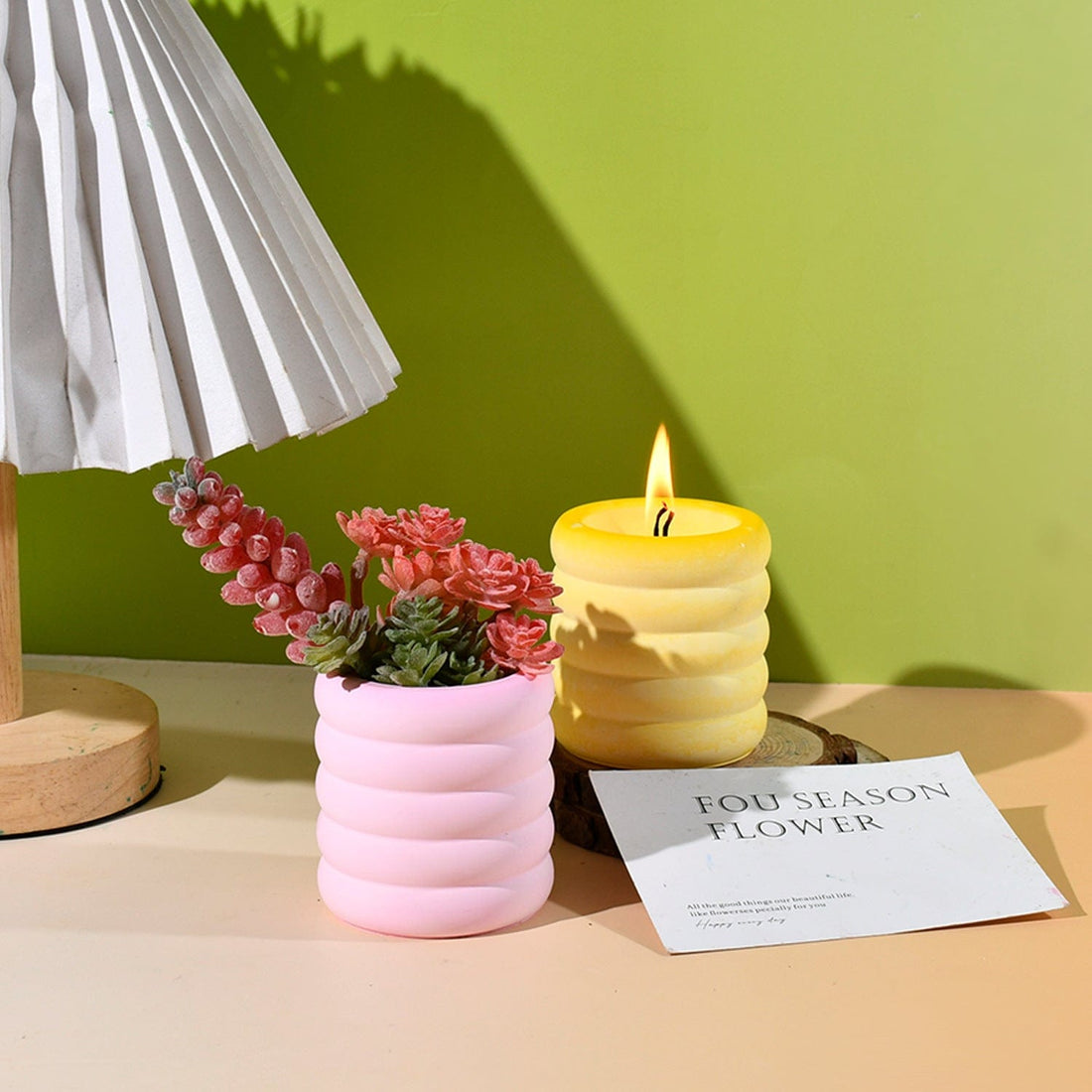 My Store Silicon Mould Coiled Candles and Planters Mould