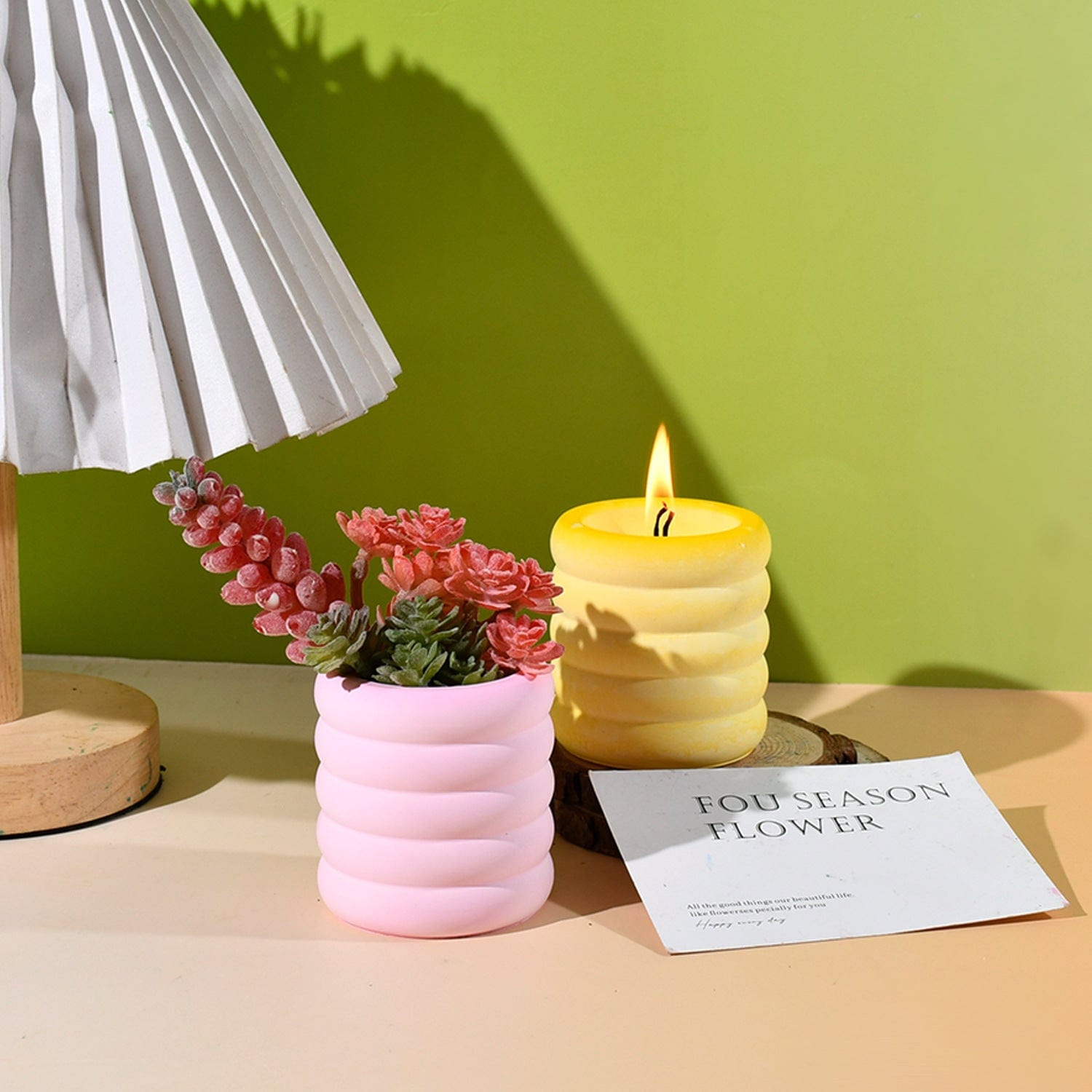 My Store Silicon Mould Coiled Candles and Planters Mould