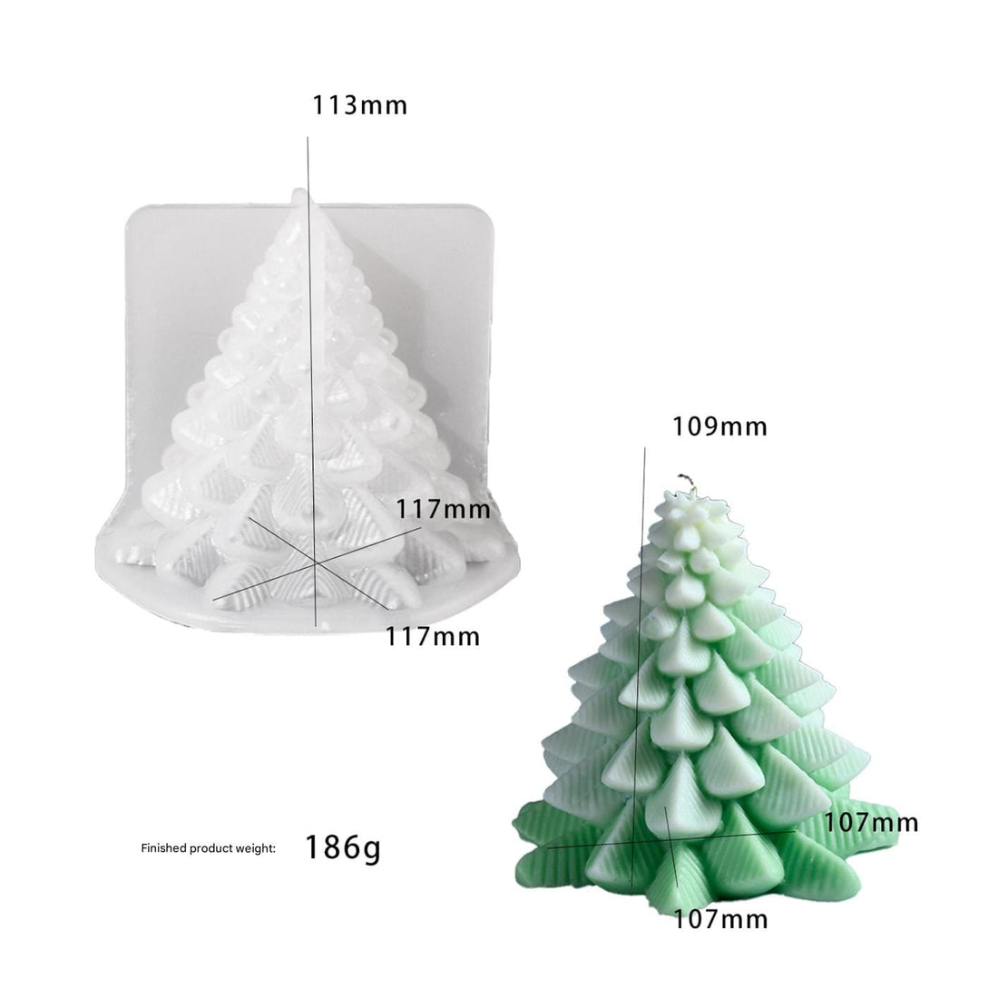 My Store Silicon Mould Christmas Tree Large Mould
