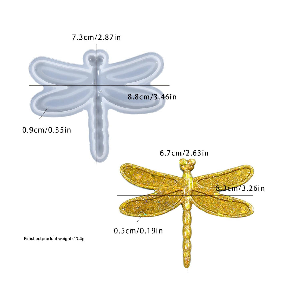 My Store Silicon Mould Dragonfly Ornament Mould