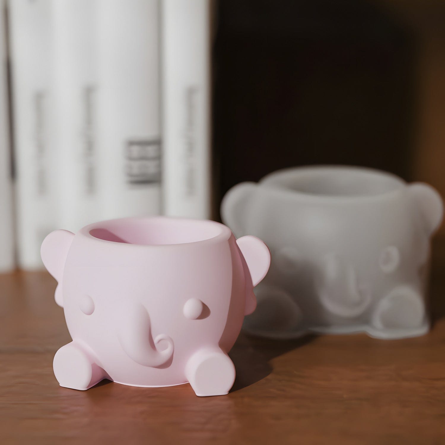 My Store Silicon Mould Small Elephant Flower Pot Mould