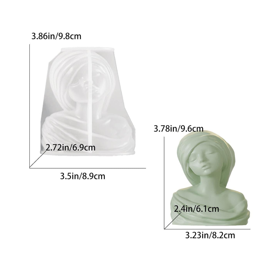 My Store Silicon Mould Saudi Arabian Girl Mould