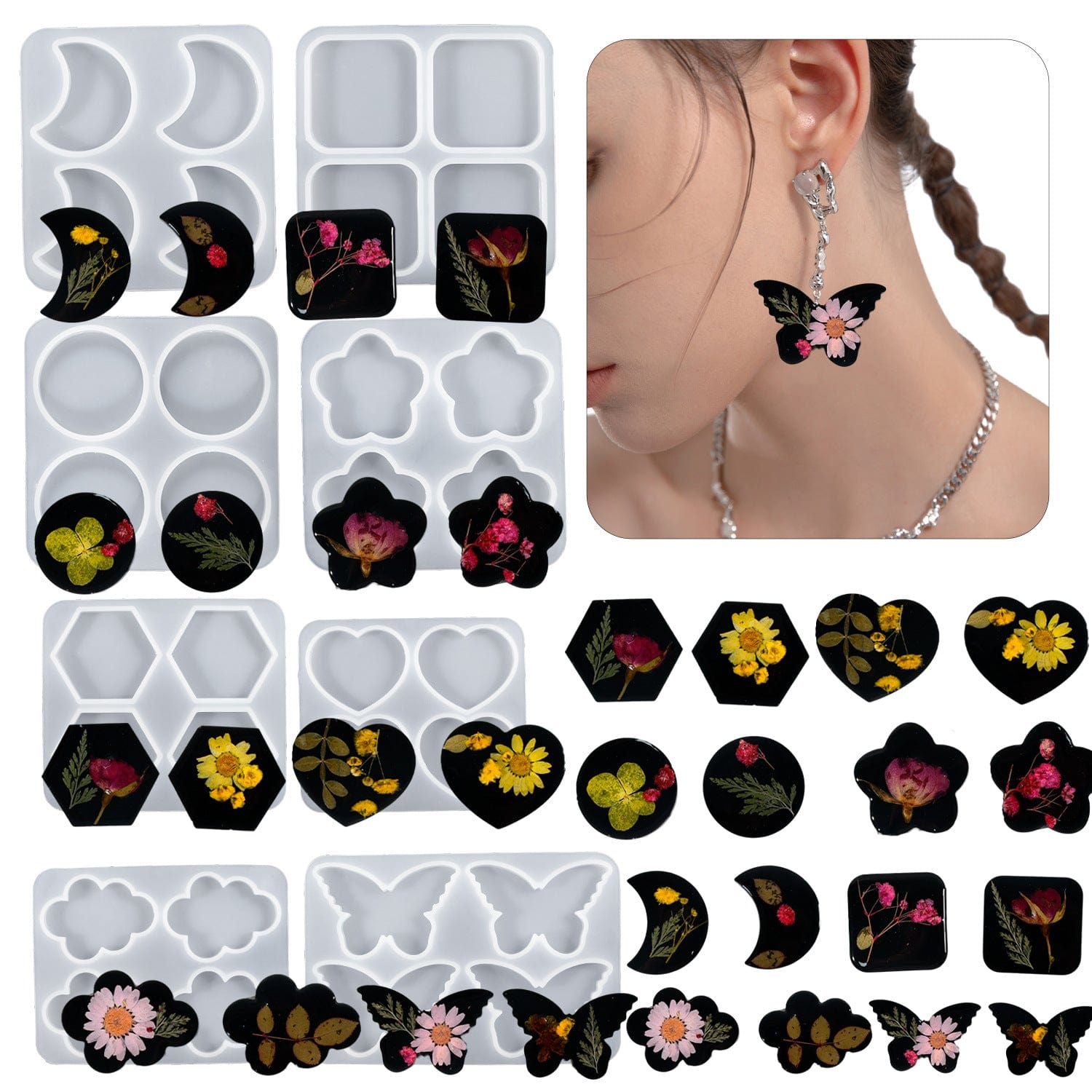 My Store Silicon Mould Butterfly Pendant Mould