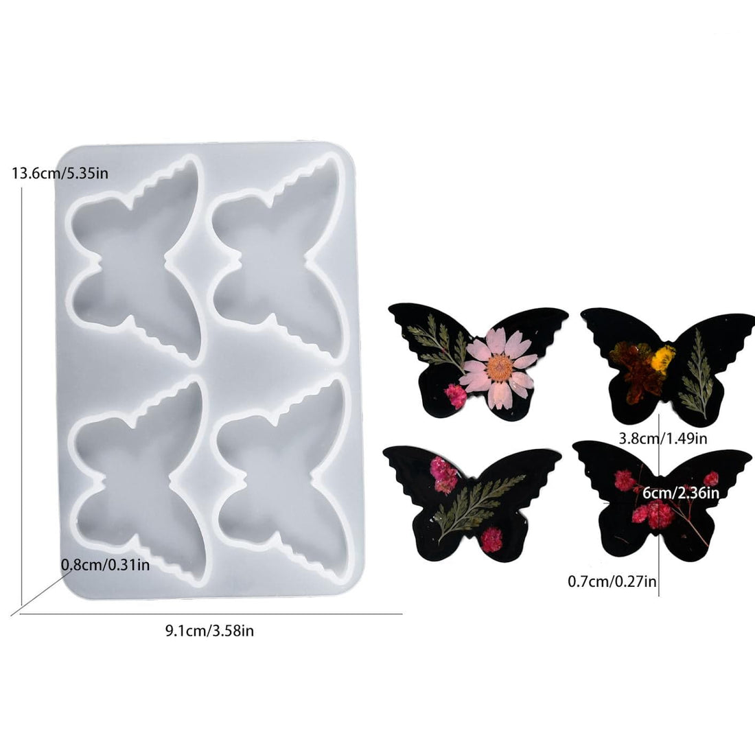 My Store Silicon Mould Butterfly Pendant Mould