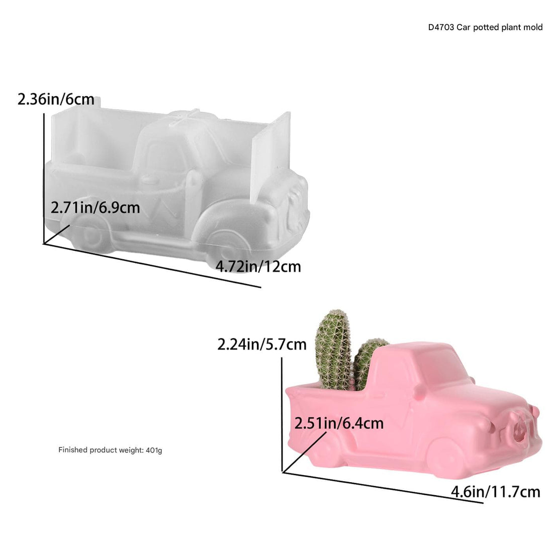 My Store Silicon Mould Car potted plant Mould
