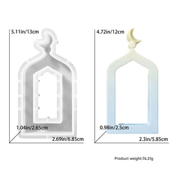 My Store Silicon Mould Medium Hollowed-Out Arch Door Frame Mould