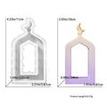 My Store Silicon Mould Small Hollowed-Out Arch Door Frame Mould