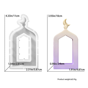 My Store Silicon Mould Small Hollowed-Out Arch Door Frame Mould