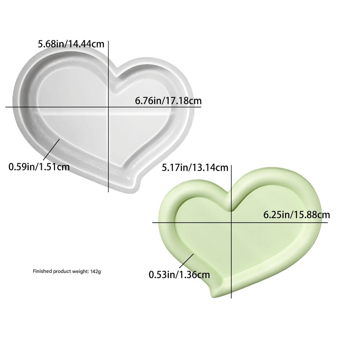 My Store Silicon Mould Small Heart Tray Mould