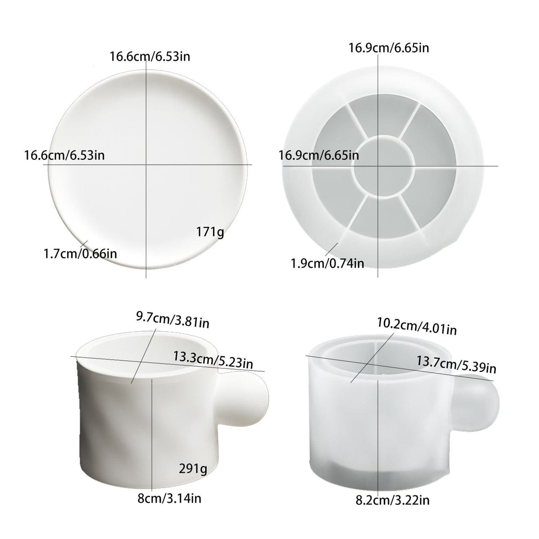 My Store Silicon Mould Multipurpose Coffee Cup Planter Mould