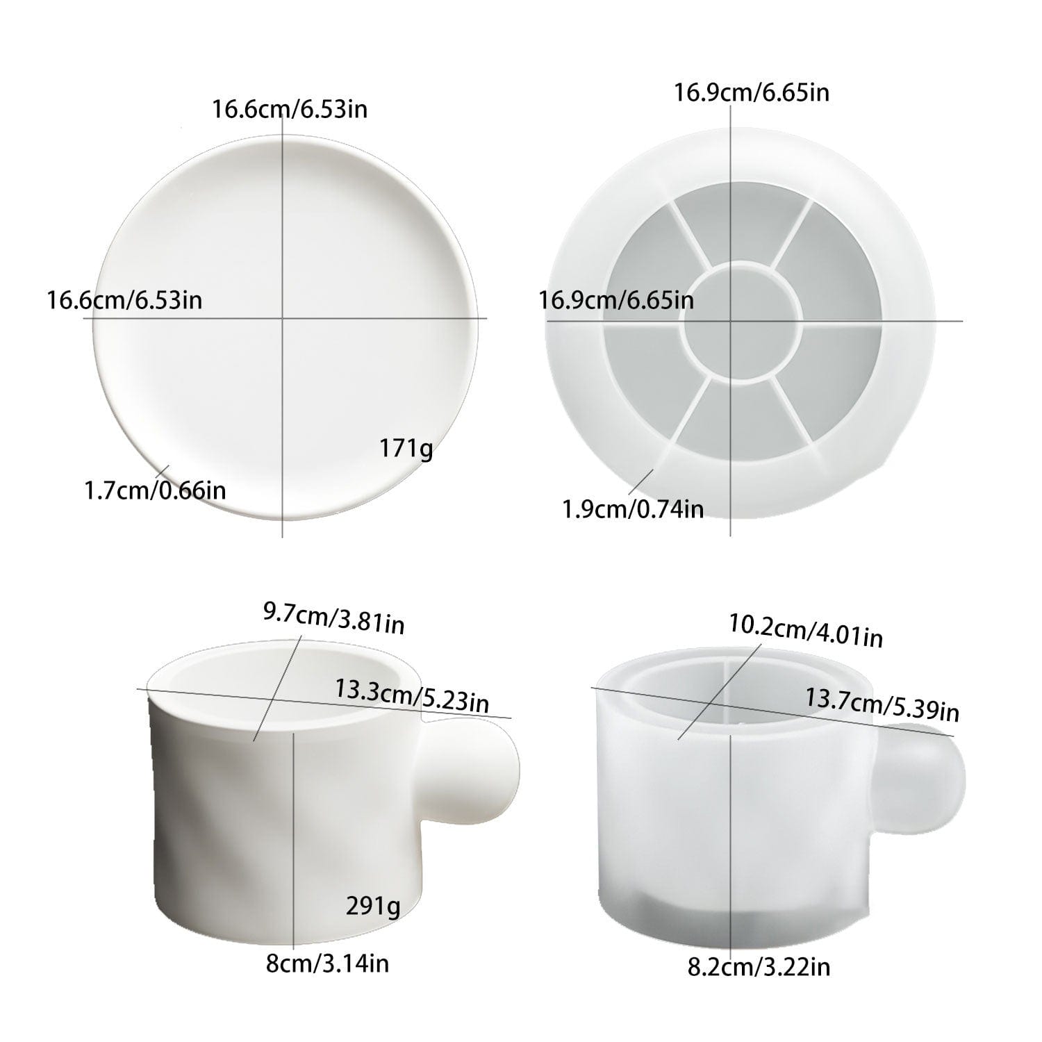 My Store Silicon Mould Multipurpose Coffee Cup Planter Mould