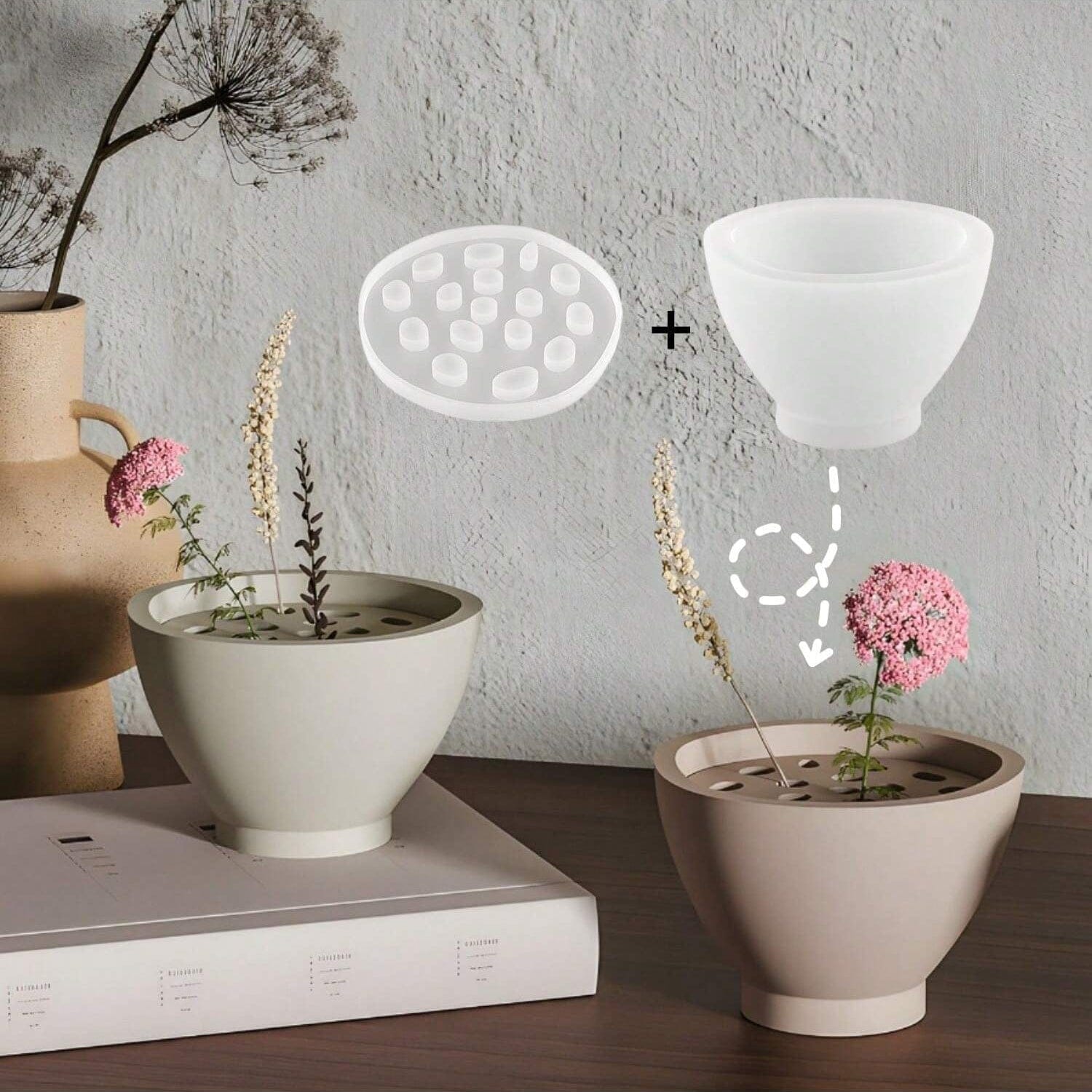 My Store Silicon Mould Silicone Mold for Incense Burner & Lotus Seed Flower Arrangement