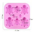 My Store Silicon Mould 8 Cavity Small & Large Turtles Handmade Cake Mould