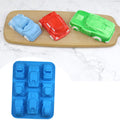 My Store Silicon Mould 3D 8 Cavity Car Shape Mould