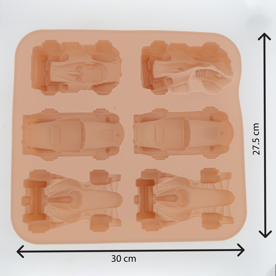 Crafteria 6 Racing Car Silicone Mould For Baking, Toys, Soap