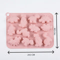 Crafteria 12 Cavity Dinosaur Chocolate Silicone Mould