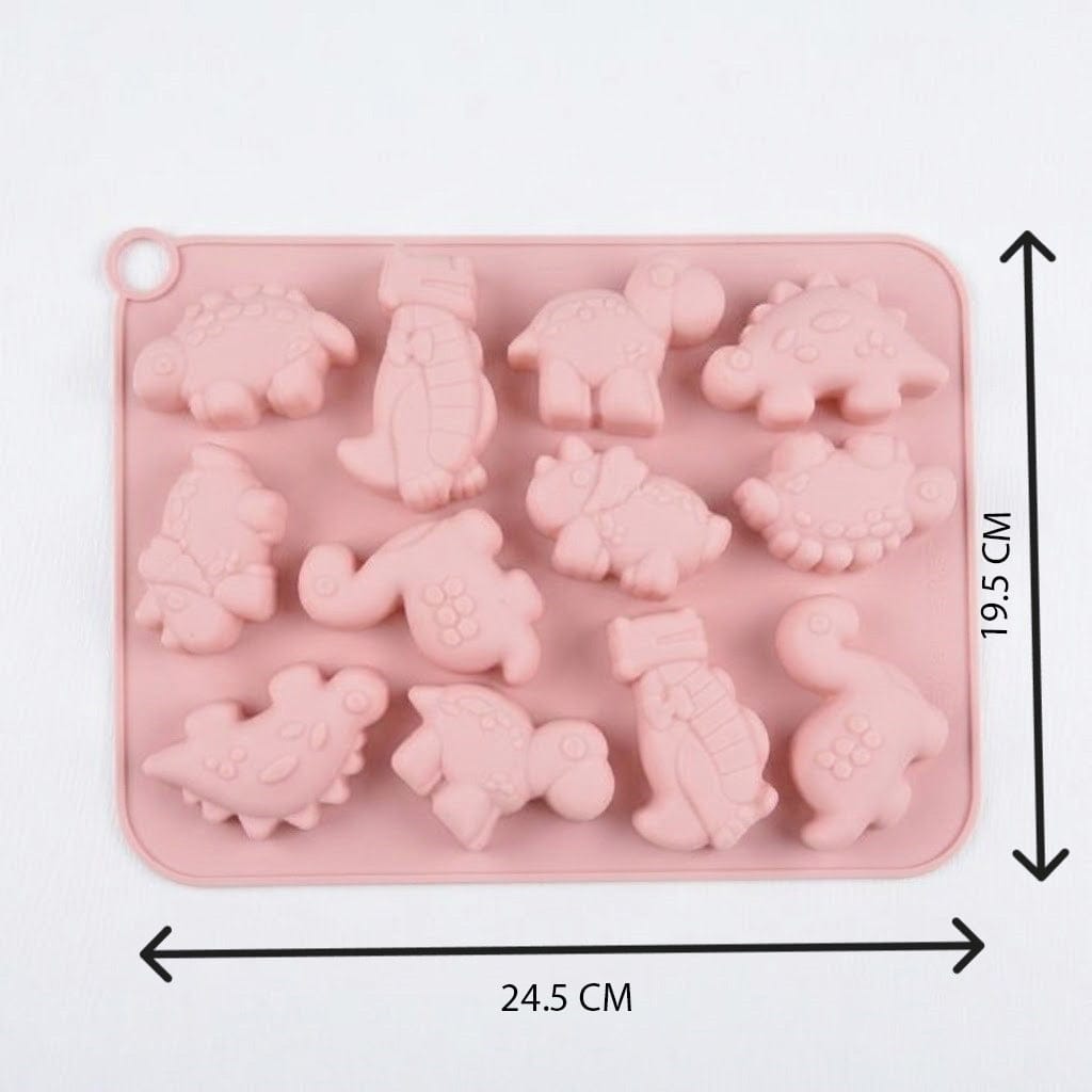 Crafteria 12 Cavity Dinosaur Chocolate Silicone Mould