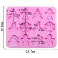 My Store Silicon Mould 12 Multi-Cavity Christmas Theme for Chocolate, Candy, DIY Concrete Art, Resin Crafts, Soap Making & Cake Making Silicone Mould