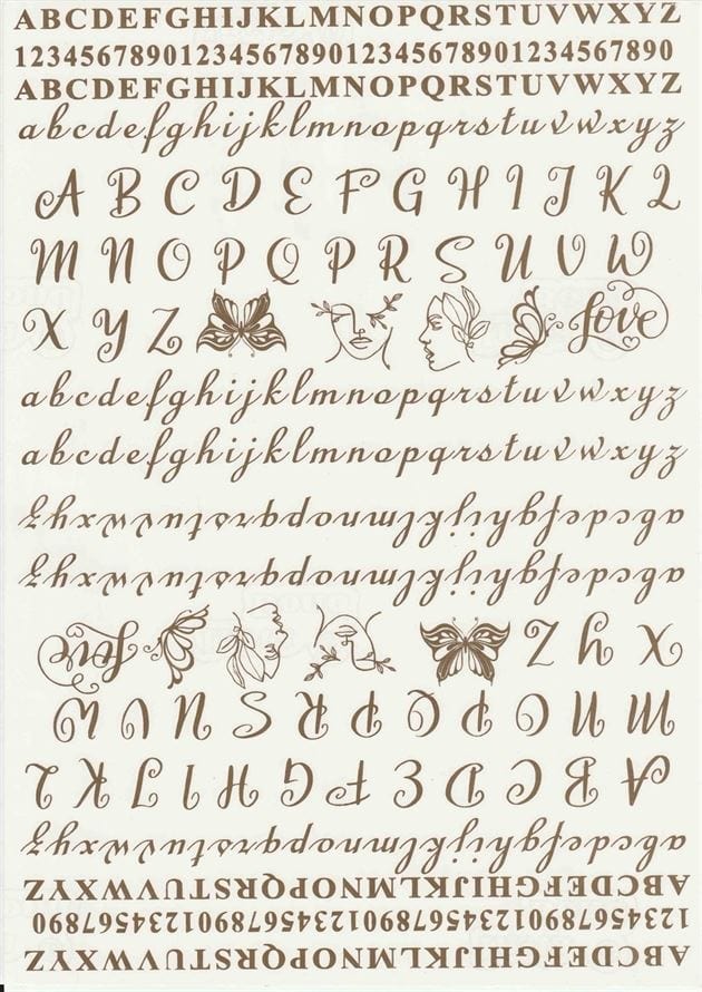 Crafteria Printed Sticker D38