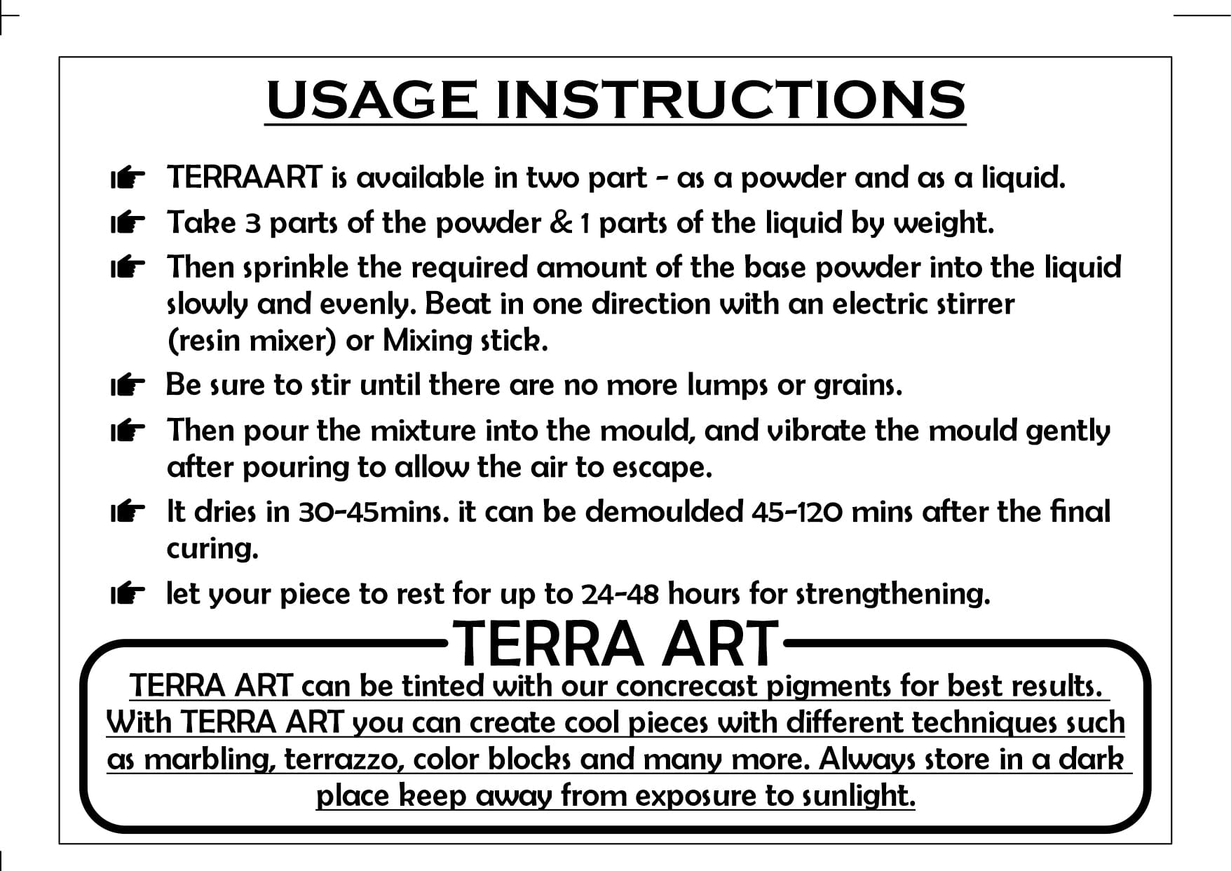 My Store TERRA ART TERRA ART (BLACK BASE)