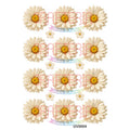 Crafteria Off White Daisy Flowers UV DTF Sticker
