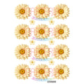 Crafteria Ivory Daisy Flowers UV DTF Sticker
