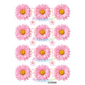 Crafteria L.Pink Daisy Flowers UV DTF Sticker