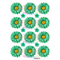 Crafteria Rama Green Daisy Flowers UV DTF Sticker