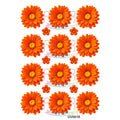 Crafteria Orange Daisy Flowers UV DTF Sticker