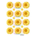 Crafteria L.Yellow Daisy Flowers UV DTF Sticker